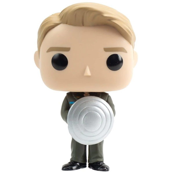 POP! Marvel: Cap with Prototype Shield Metallic (Captain America) Special Edition - OPENBOX (Rozbalený tovar s plnou zár