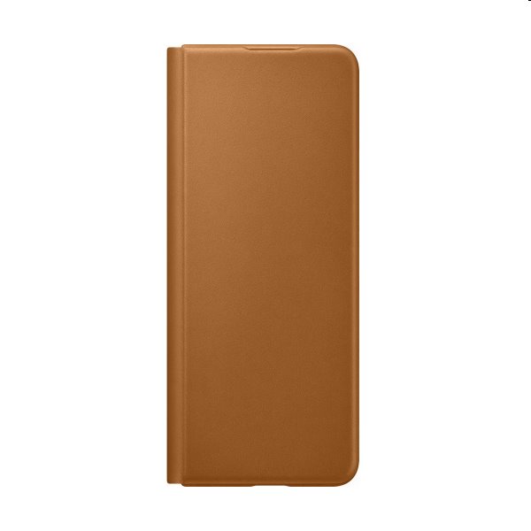 Samsung Leather Flip Cover Z Fold3, camel - OPENBOX (Rozbalený tovar s plnou zárukou)