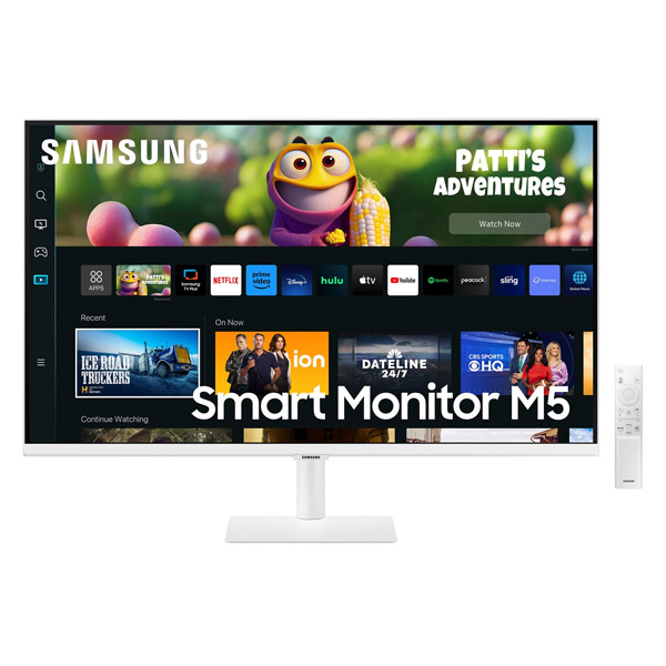 Samsung Smart M50C 27" FHD Monitor, white