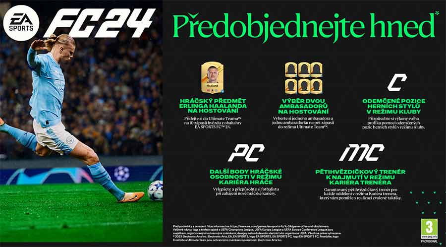 Darček - EA Sports FC 24 DLC v cene 9,99 €
