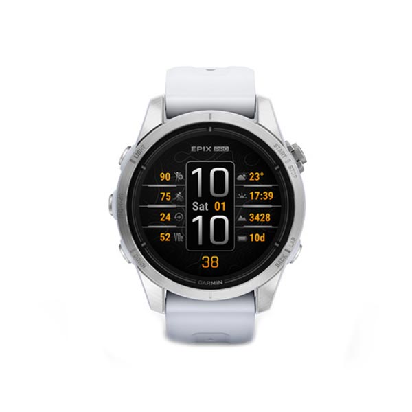 Garmin epix Pro (g2), 42mm, Silver, Whitestone band