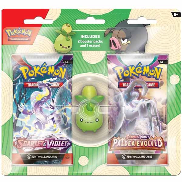 Kartová hra Pokémon TCG: Back to School Eraser Blister Set Smoliv (Pokémon)