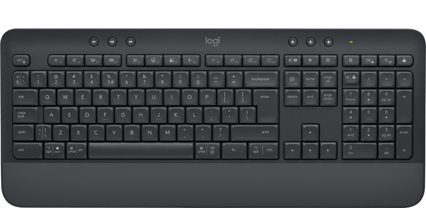 Logitech K650 Signature - bezdrôtová pohodlná klávesnica - grafitová - CZSK 920-010947