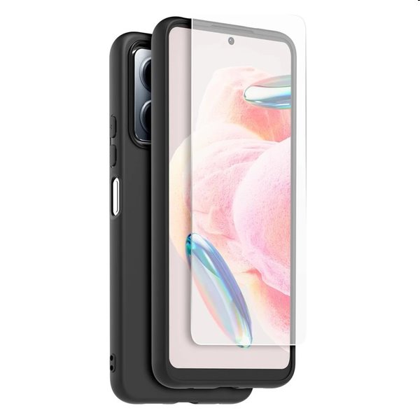 E-shop Zadný kryt a ochranné sklo Made for Xiaomi TPU pre Xiaomi Redmi Note 12 4G, čierna 57983115337