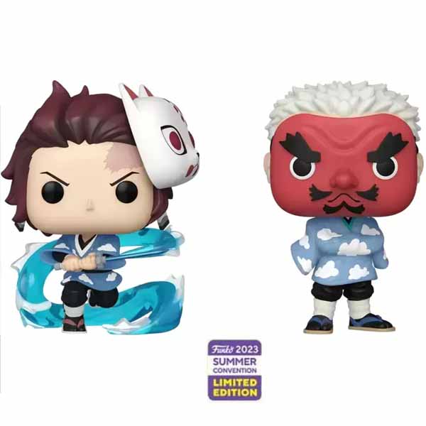 POP! Animation: Tanjiro Kamado & Sakonji Urokodaki (Demon Slayer) 2023 Summer Convention Limited Edition