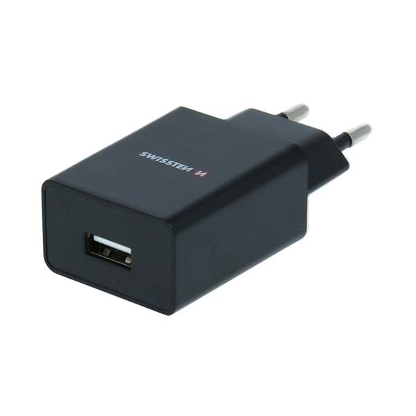 Sieťový Adaptér Swissten Smart IC 1 x USB 1A, čierna 22035000