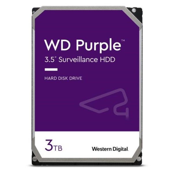 WD Purple Pevný disk 3 TB HDD 3,5" SATA 5400 RPM 3R