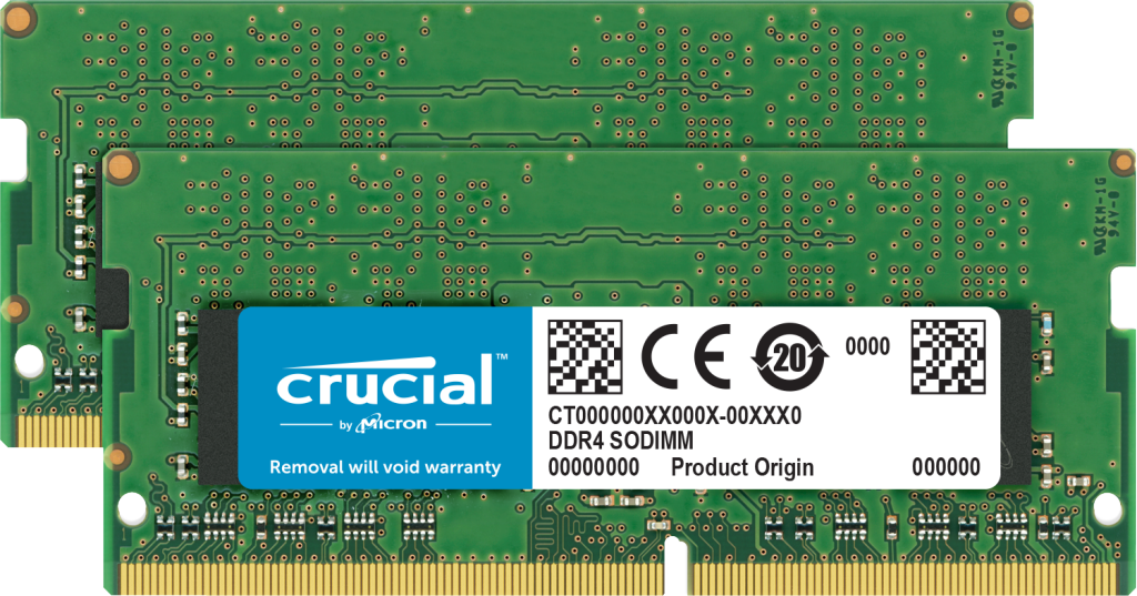 Crucial 64GB SODIMM kit DDR4 3200 CL22 CT2K32G4SFD832A