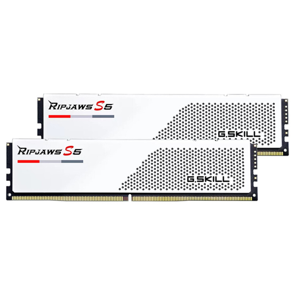 E-shop G.SKILL 32 GB kit DDR5 6000 CL30 Ripjaws S5 white F5-6000J3040F16GX2-RS5W