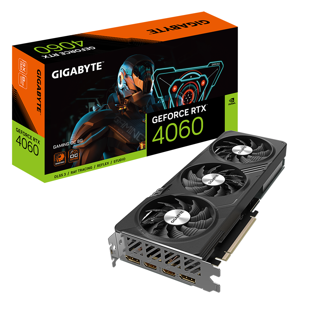 Gigabyte GeForce RTX 4060 GAMING OC 8G GV-N4060GAMING OC-8GD