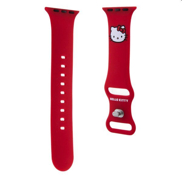 E-shop Hello Kitty Liquid Silicone Kitty Head Logo remienok pre Apple Watch 3840 mm, červená 57983116943