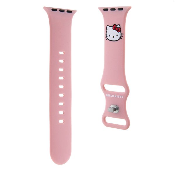 E-shop Hello Kitty Liquid Silicone Kitty Head Logo remienok pre Apple Watch 3840 mm, ružová 57983116944