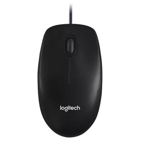 Logitech M100 káblová myš, čierna