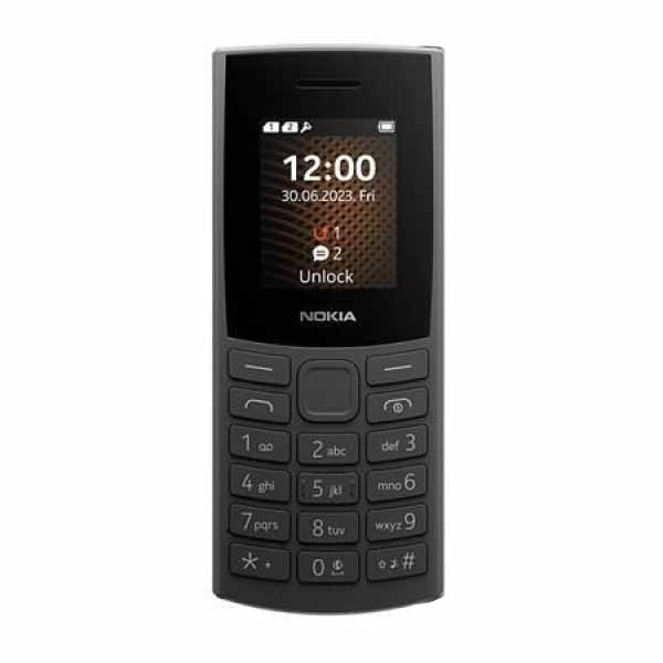 Nokia 105 4G Dual Sim 2023, čierna 1GF018UPA1L08