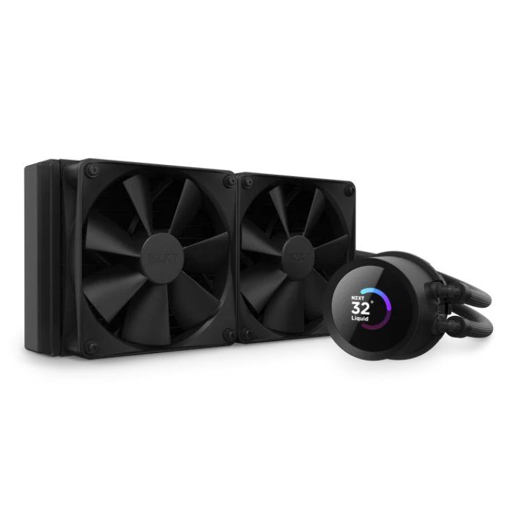 NZXT AIO liquid cooler CPU Kraken 240, LCD display, black RL-KN240-B1
