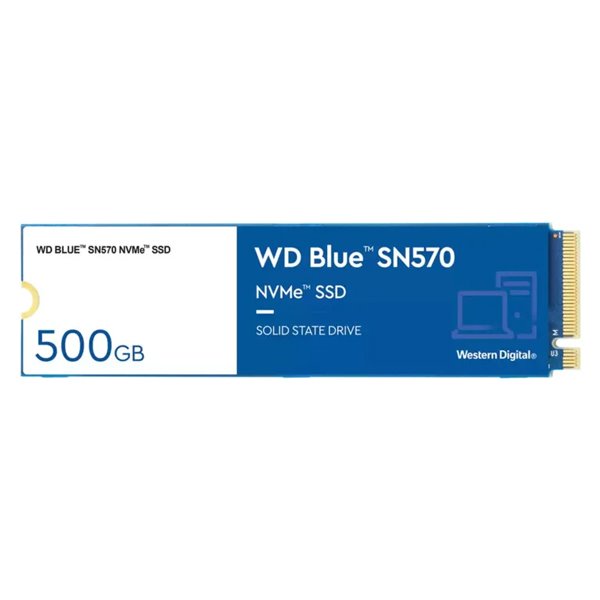 WD Blue SN570 SSD disk 500 GB NVMe M.2 2280