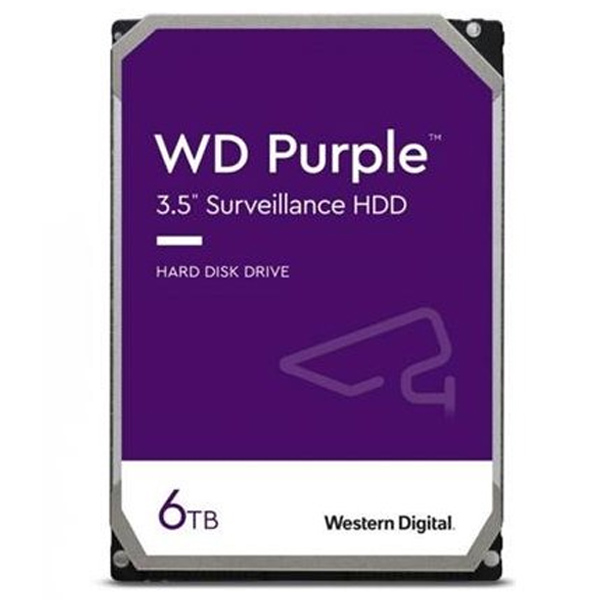 WD Purple Pevný disk NVR HDD 6 TB SATA WD64PURZ
