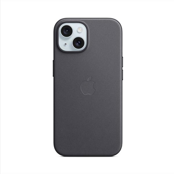 Zadný kryt FineWoven pre Apple iPhone 15 Plus s MagSafe, čierna