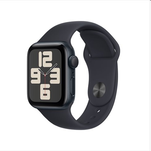 Apple Watch SE GPS 40mm polnočná , hliníkové puzdro so športovým remienkom polnočná - M/L