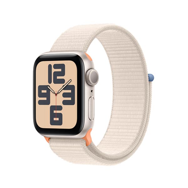 E-shop Apple Watch SE GPS 40mm hviezdna biela , hliníkové puzdro so športovým remienkom hviezdna biela MR9W3QCA