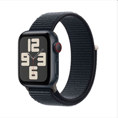 Apple Watch SE GPS + Cellular 40mm polnočná , hliníkové puzdro so športovým remienkom polnočná MRGE3QCA