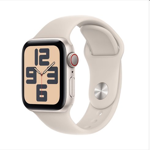 Apple Watch SE 2 GPS + Cellular 40mm silver Aluminium Case, Trieda A – použité, záruka 12 mesiacov