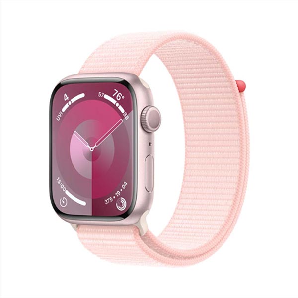 Apple Watch Series 9 GPS 41mm ružová , hliníkové puzdro so športovým remienkom svetlá ružová