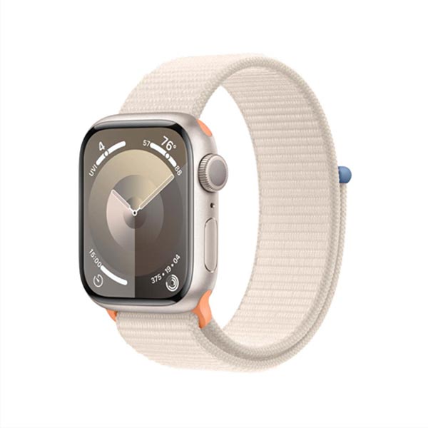 Apple Watch Series 9 GPS 41mm Starlight Aluminium Case with Starlight Sport Loop