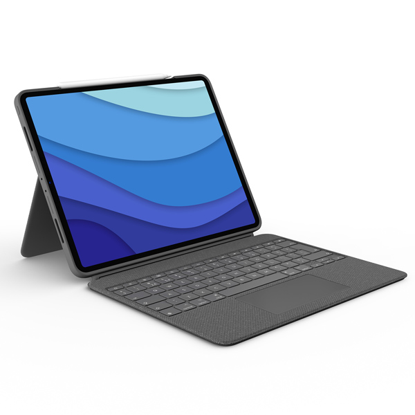 Logitech COMBO TOUCH pre iPad Pro 12,9" (5. a 6. gen.), UK, šedá