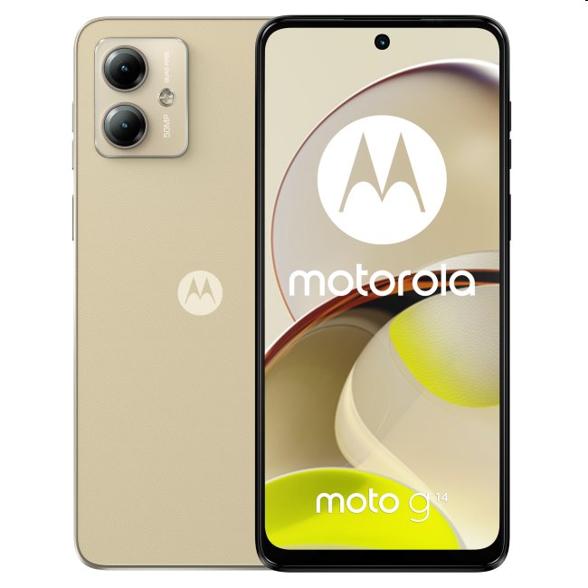 E-shop Motorola Moto G14, 4128GB, Butter Cream PAYF0005PL