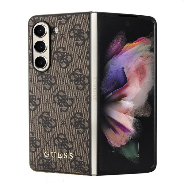 Zadný kryt Guess 4G Charms pre Samsung Galaxy Z Fold 5, hnedá 57983116157