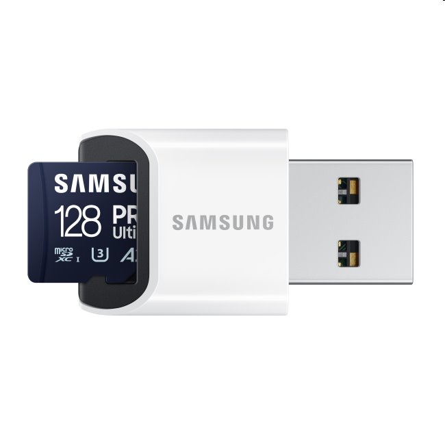 Samsung PRO Ultimate Micro SDXC 128 GB, USB adaptér