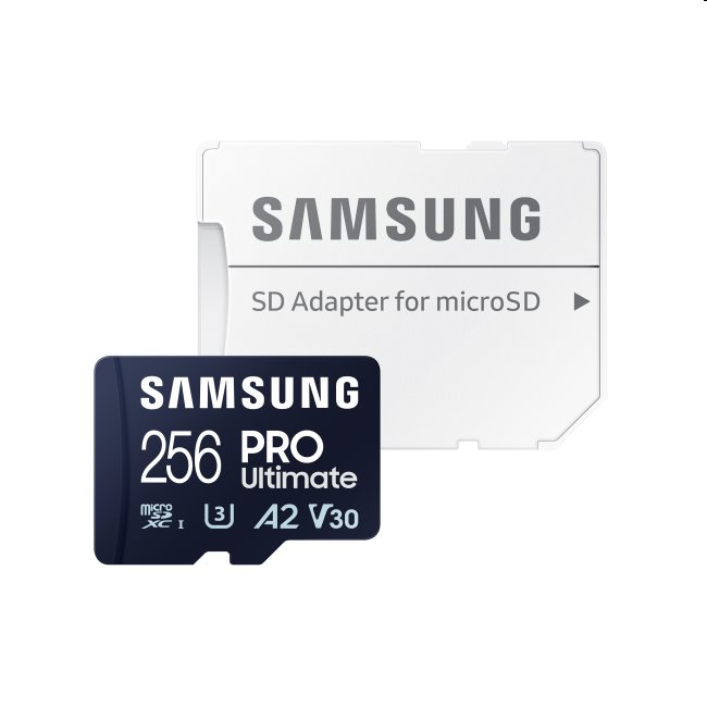 Samsung PRO Ultimate Micro SDXC 256 GB, SD adaptér