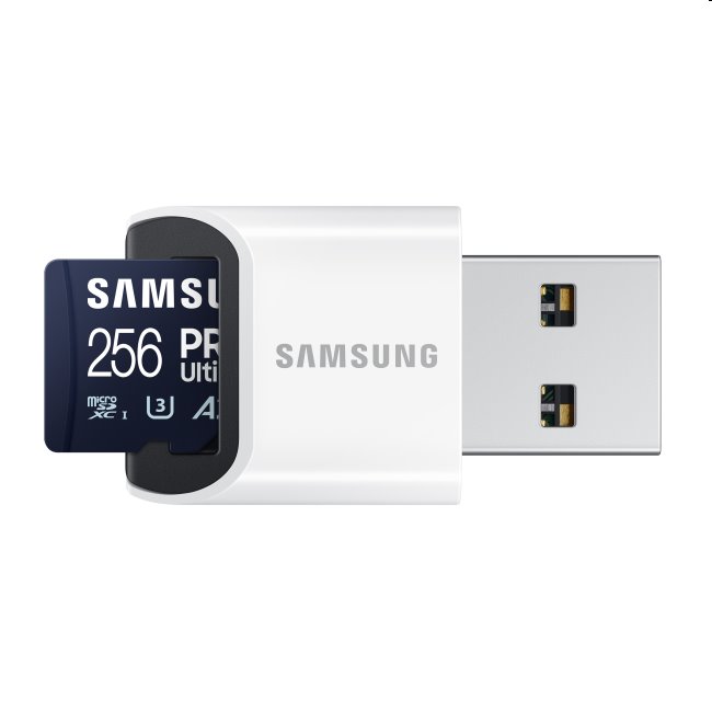 E-shop Samsung PRO Ultimate Micro SDXC 256 GB, USB adaptér MB-MY256SBWW