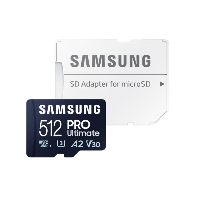 Samsung PRO Ultimate Micro SDXC 512 GB, SD adaptér