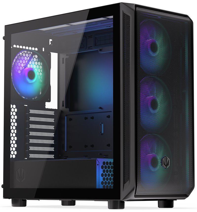 ENDORFY case Arx 700 aRGB ATX 4x140mm fan aRGB 2xUSB USB-C mesh tempered glass black EY2A013
