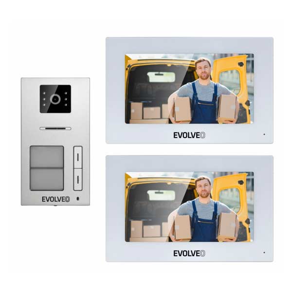 Evolveo DoorPhone AP2-2 káblový videotelefón pre dva byty s aplikáciou