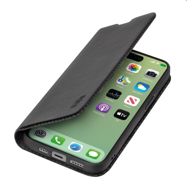 E-shop Knižkové puzdro SBS Book Wallet Lite pre Apple iPhone 15 Plus, čierna TEBKLITEIP1567K