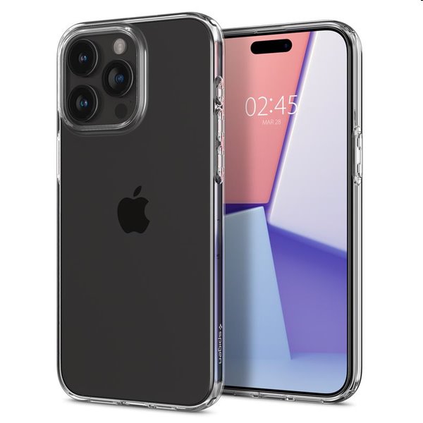 E-shop Zadný kryt Zadný kryt Spigen Liquid Crystal Glitter pre Apple iPhone 15 Pro, transparentná ACS06699