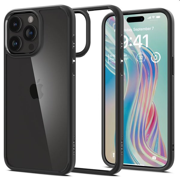 Zadný kryt Spigen Ultra Hybrid MagSafe pre Apple iPhone 15 Pro Max, matná čierna