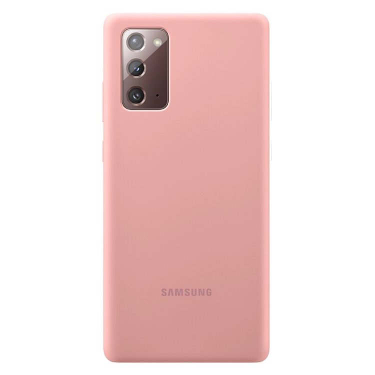 Samsung Silicone Cover Note 20, Copper Brown - OPENBOX (Rozbalený tovar s plnou zárukou)