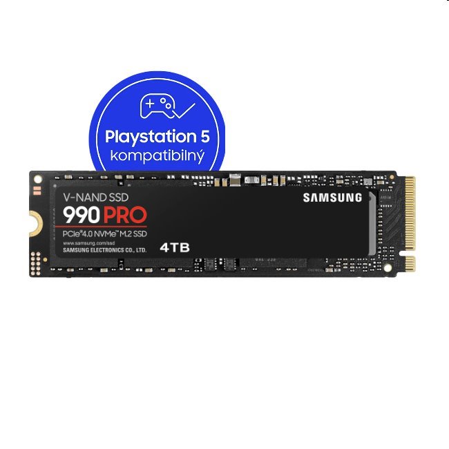 Samsung SSD disk 990 PRO, 4 TB, NVMe M.2 MZ-V9P4T0BW