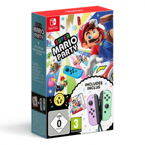 Super Mario Party + Joy-Con Pastel Purple/Green bundle