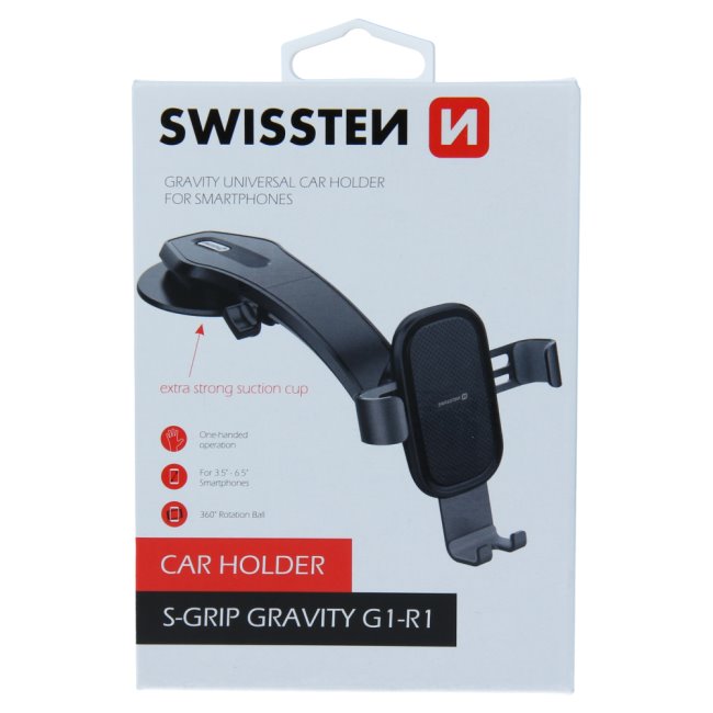 Swissten Gravity Car Holder S-Grip G1-R1 - OPENBOX (Rozbalený tovar s plnou zárukou) Swissten Gravity Car Holder S-Grip G1-R1 - OPENBOX (Rozbalený tovar s plnou zárukou)