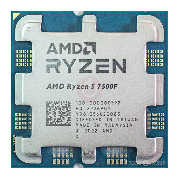AMD Ryzen 5 7500F Procesor (až 5,0 GHz / 38 MB / 65 W / AM5) Tray