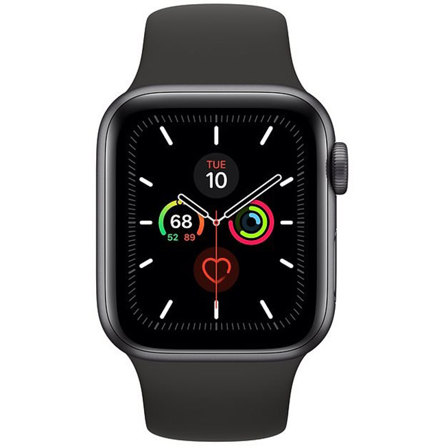 Apple Watch Series 5, 44mm, kozmická sivá, Trieda B - použité, záruka 12 mesiacov