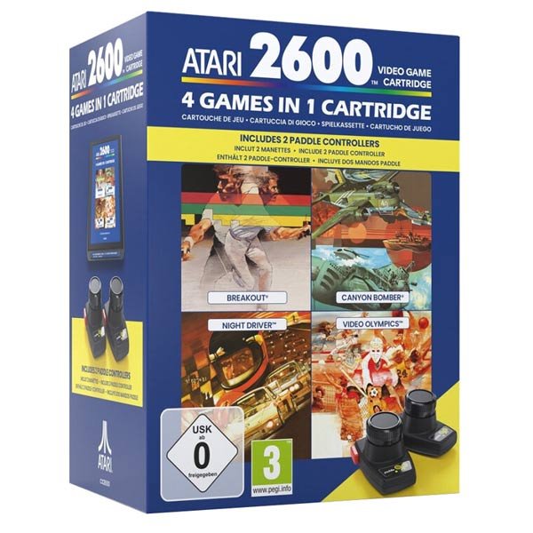 ATARI 2600+ 4 Games in 1 Paddle Pack 0008077
