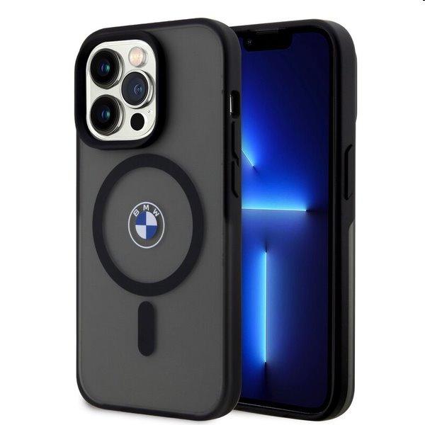 E-shop Zadný kryt BMW IML Signature pre Apple iPhone 15 Pro s Magsafe, čierna 57983117937