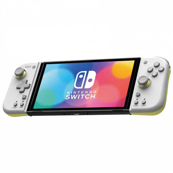 HORI Split Pad Compact for Nintendo Switch, light grey - yellow NSP2805