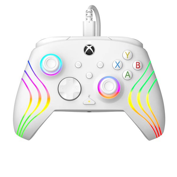 E-shop Káblový ovládač PDP pre Xbox Series, Afterglow WAVE white 049-024-WH